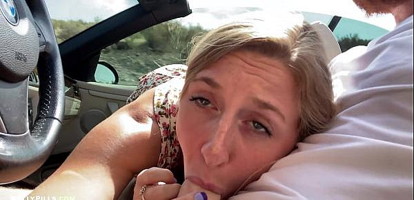  College Slut Gets Roadside Creampie - Molly Pills - Public Fucking in Car POV 4K